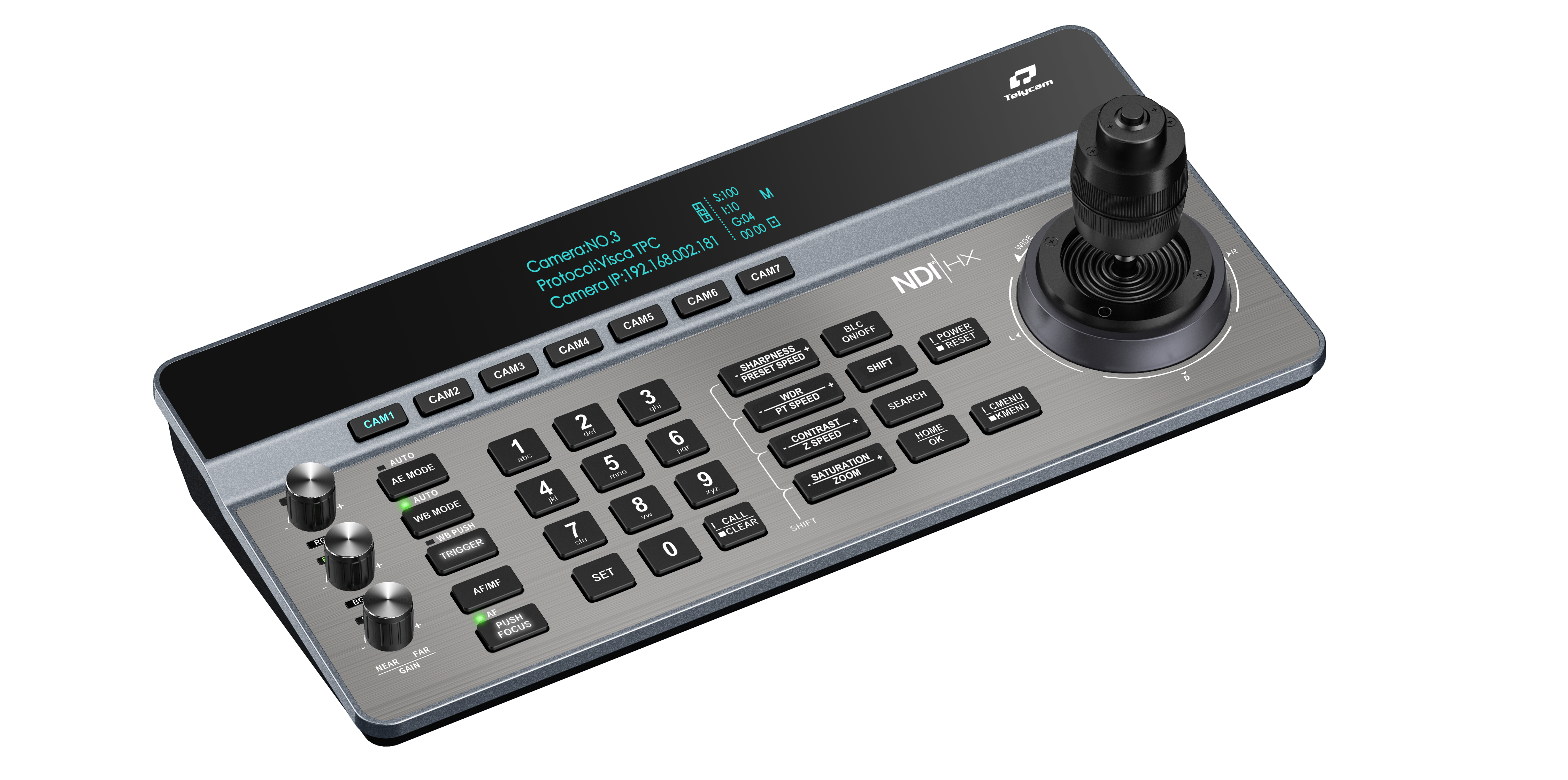 Пульт управления камерами Telycam TLC-50TC(NDI) NDI/IP/Visca Control keyboard